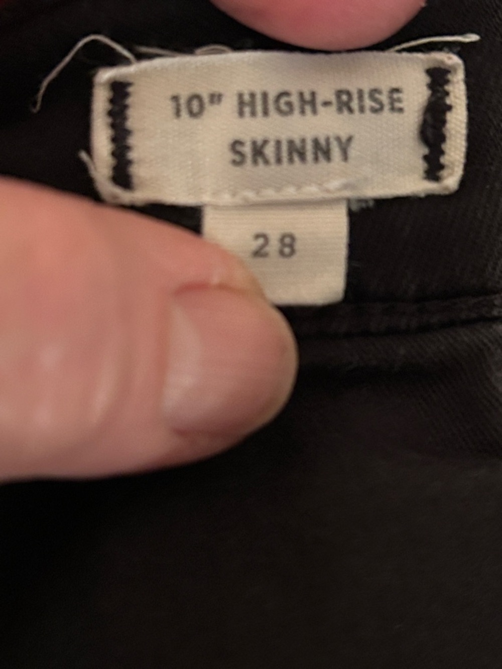 Madewell Jet Black High-Rise Skinny Jeans - Picture 5 of 6